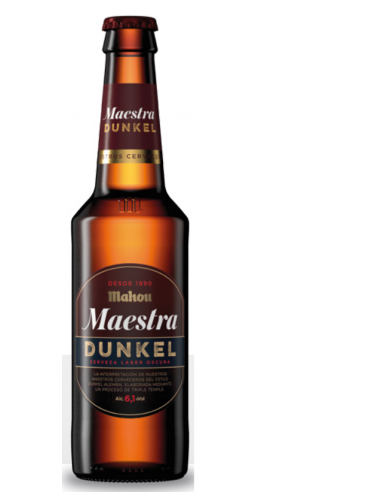 Cerveja Mahou Maestra Dunkel garrafa cx. 24x33cl